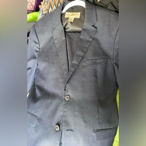 H&M Dark Blue Textured Blazer
